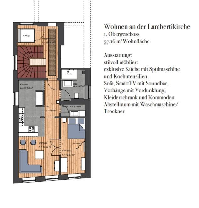 Wohnen Am Schlossplatz Oldenburg Værelse billede