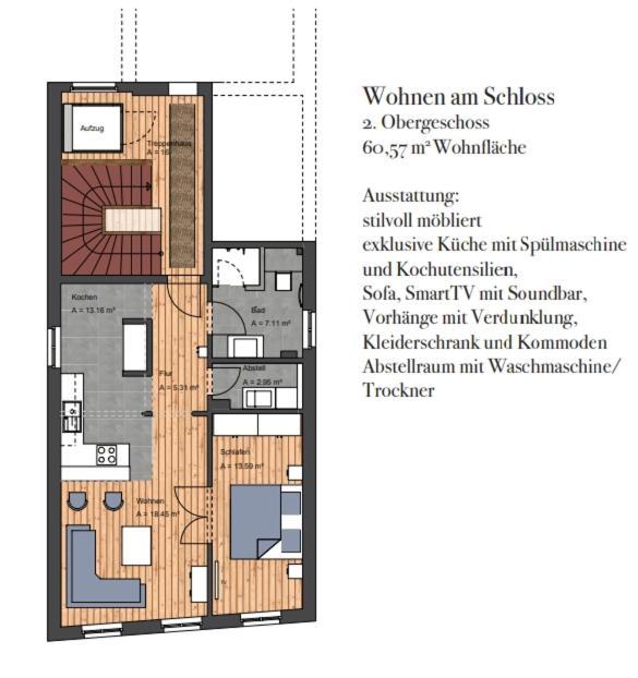 Wohnen Am Schlossplatz Oldenburg Værelse billede